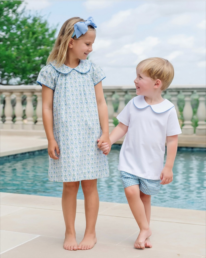 Kate Girls' Woven Dress - Hampton Blooms