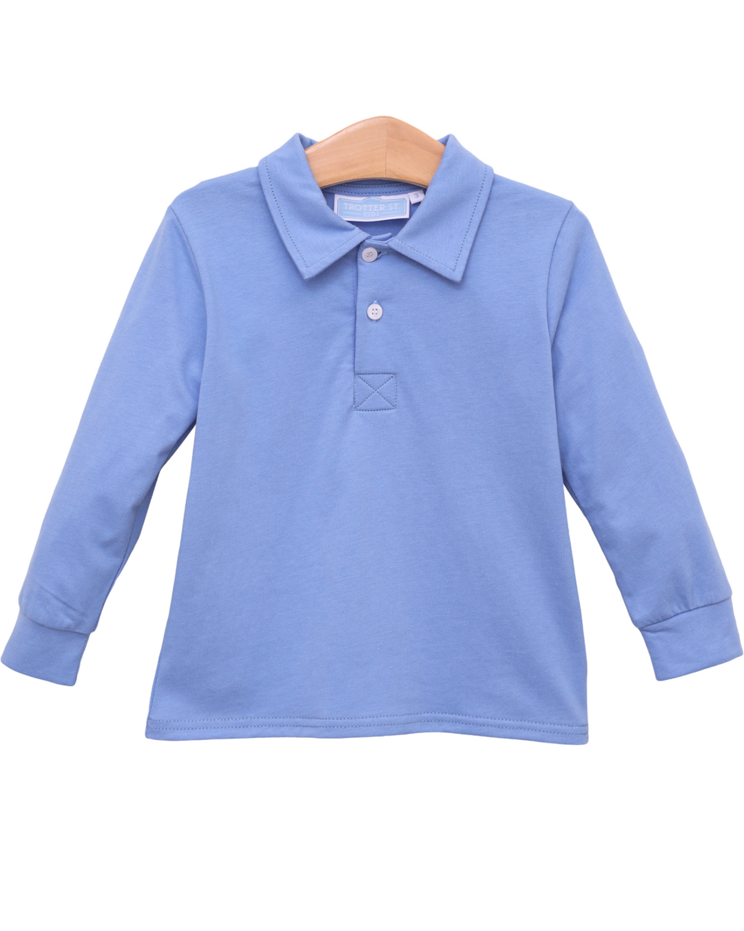 Jackson Boy's Polo- Malibu Blue, front