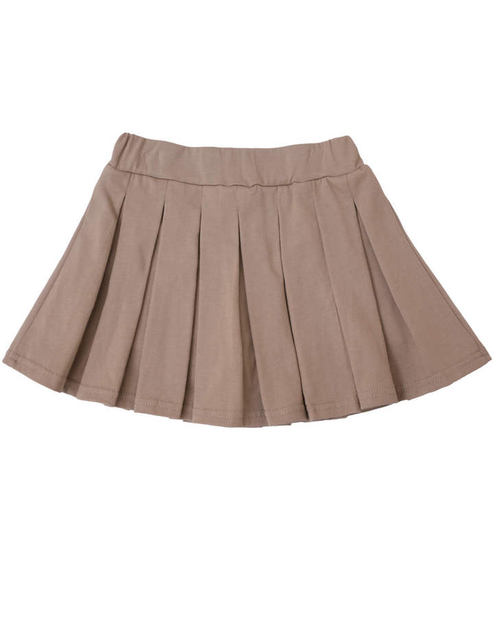 Pleat Skort- Khaki