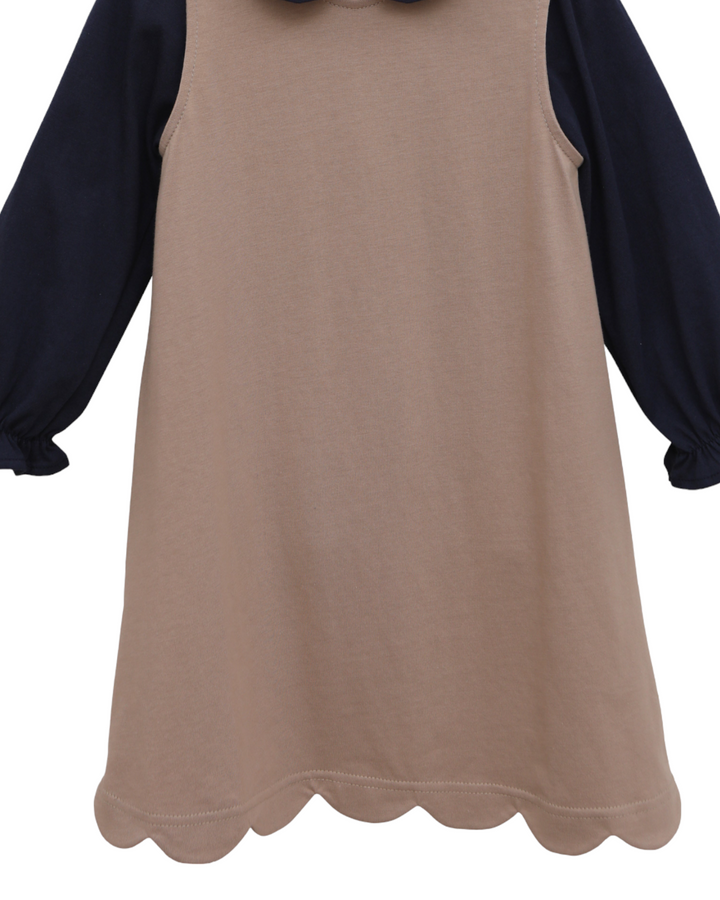 Scalloped Jumper- Khaki *Jumper Only