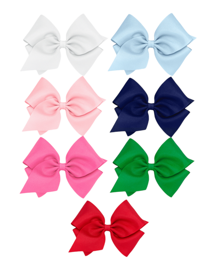 Classic Grosgrain Alligator Clip Hair Bow- MINI KING