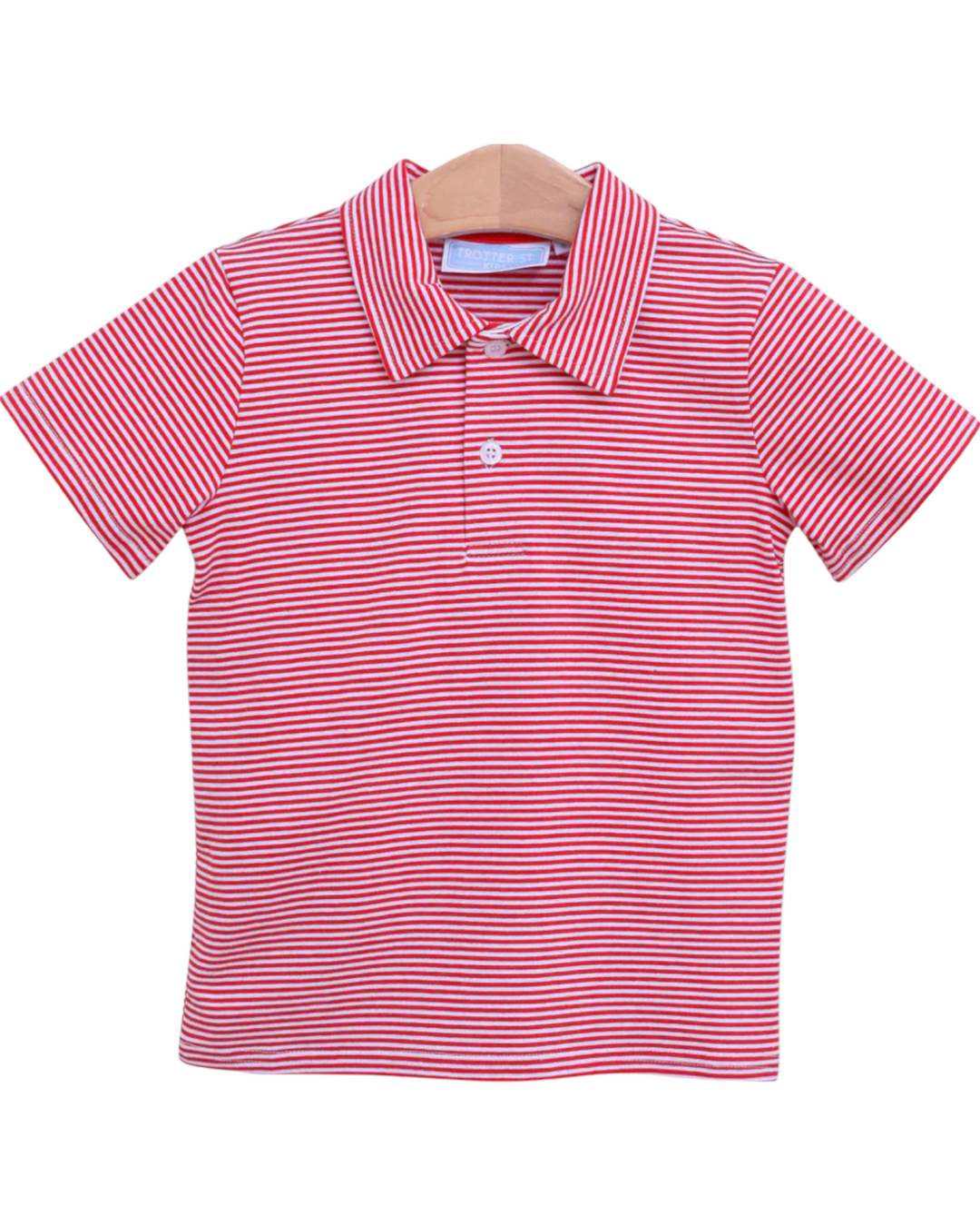 Henry Game Day Polo Red Stripe, front