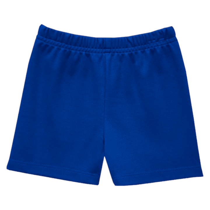 Calligraphy Leo Royal Blue Boys Shorts, front