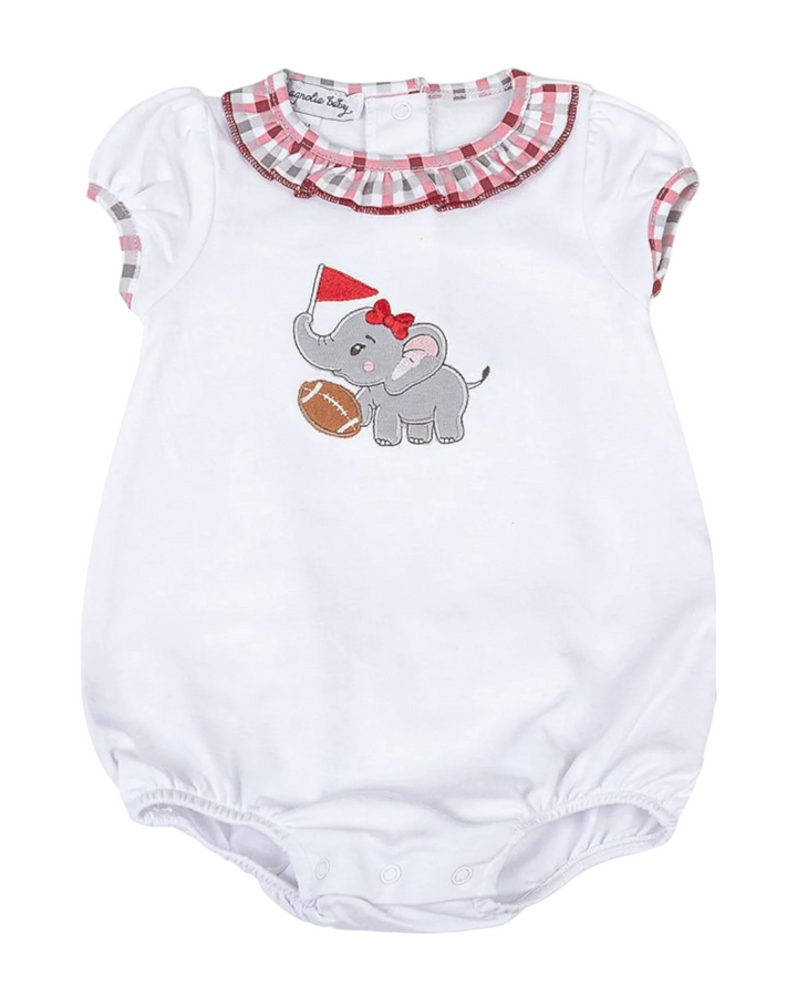 Alabama Crimson Tide Applique Ruffle Bubble, front