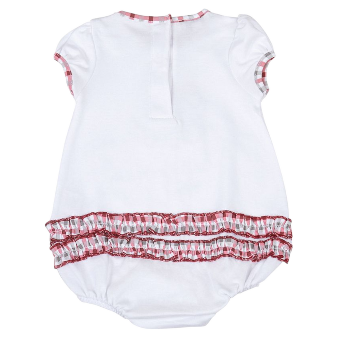 Alabama Crimson Tide Applique Ruffle Bubble, back