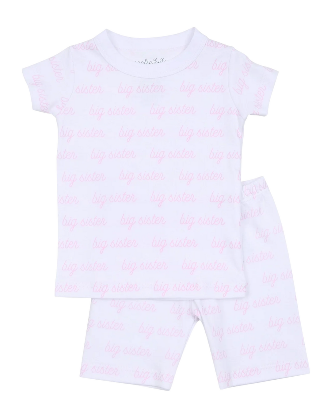 Big Sister Pink Printed Short Pajamas