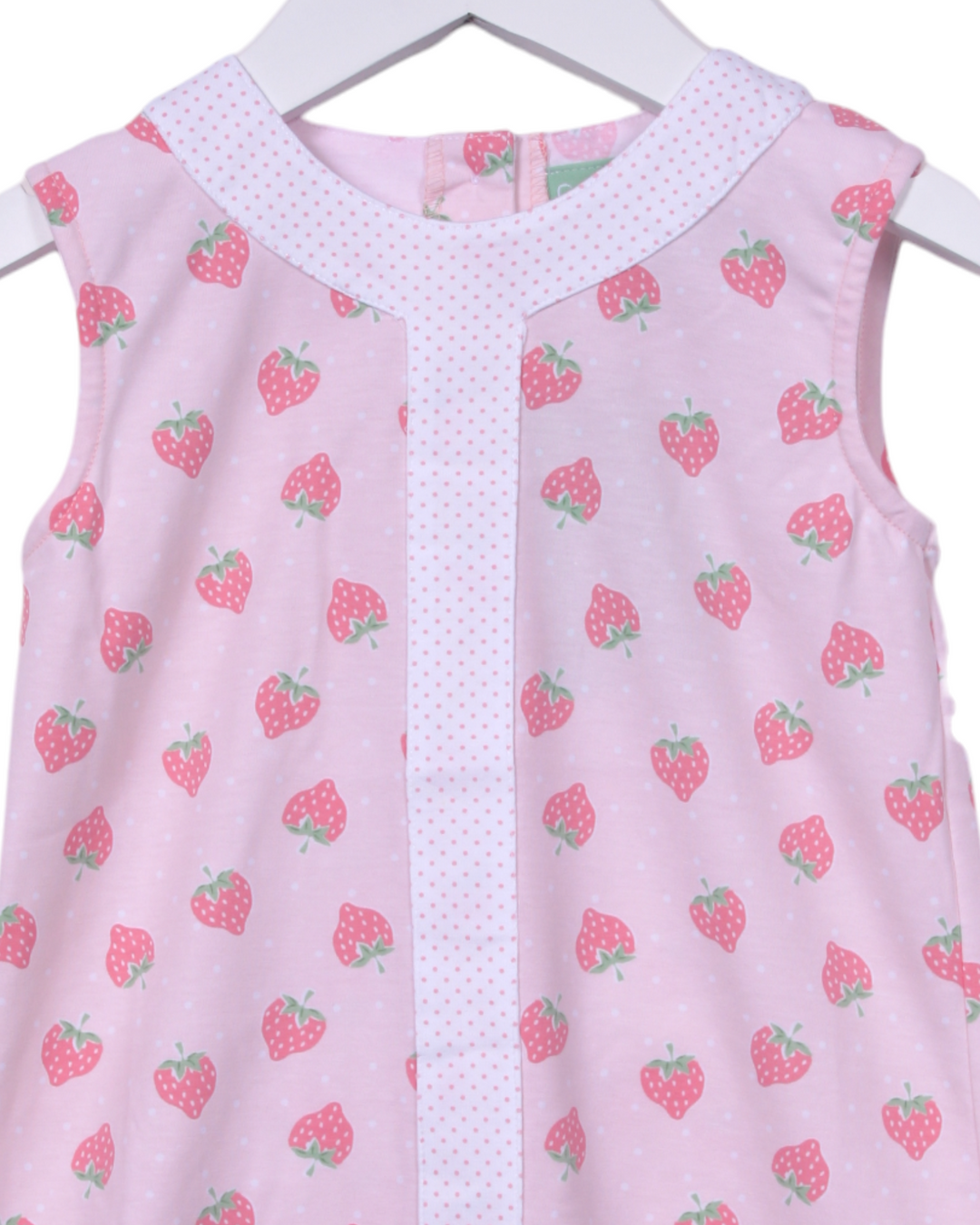 Strawberry Pink Dot Aline Girls Short Set