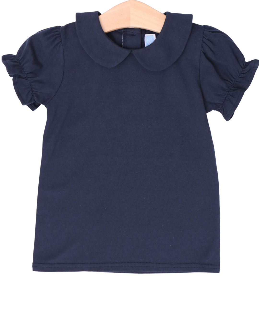 Peter Pan Collar Shirt- Navy, front