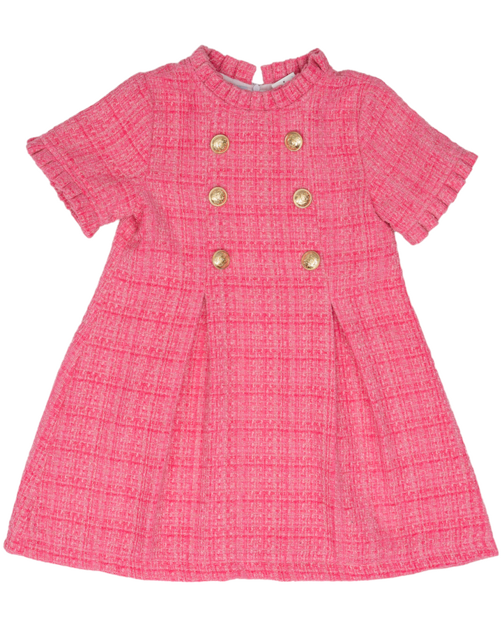 Emerson Hot Pink Tweed Dress