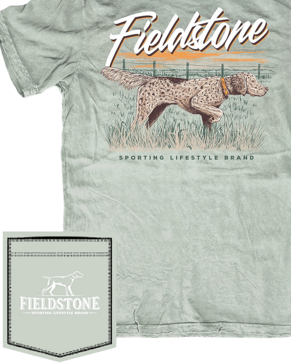 English Setter Boys Tee in Bay