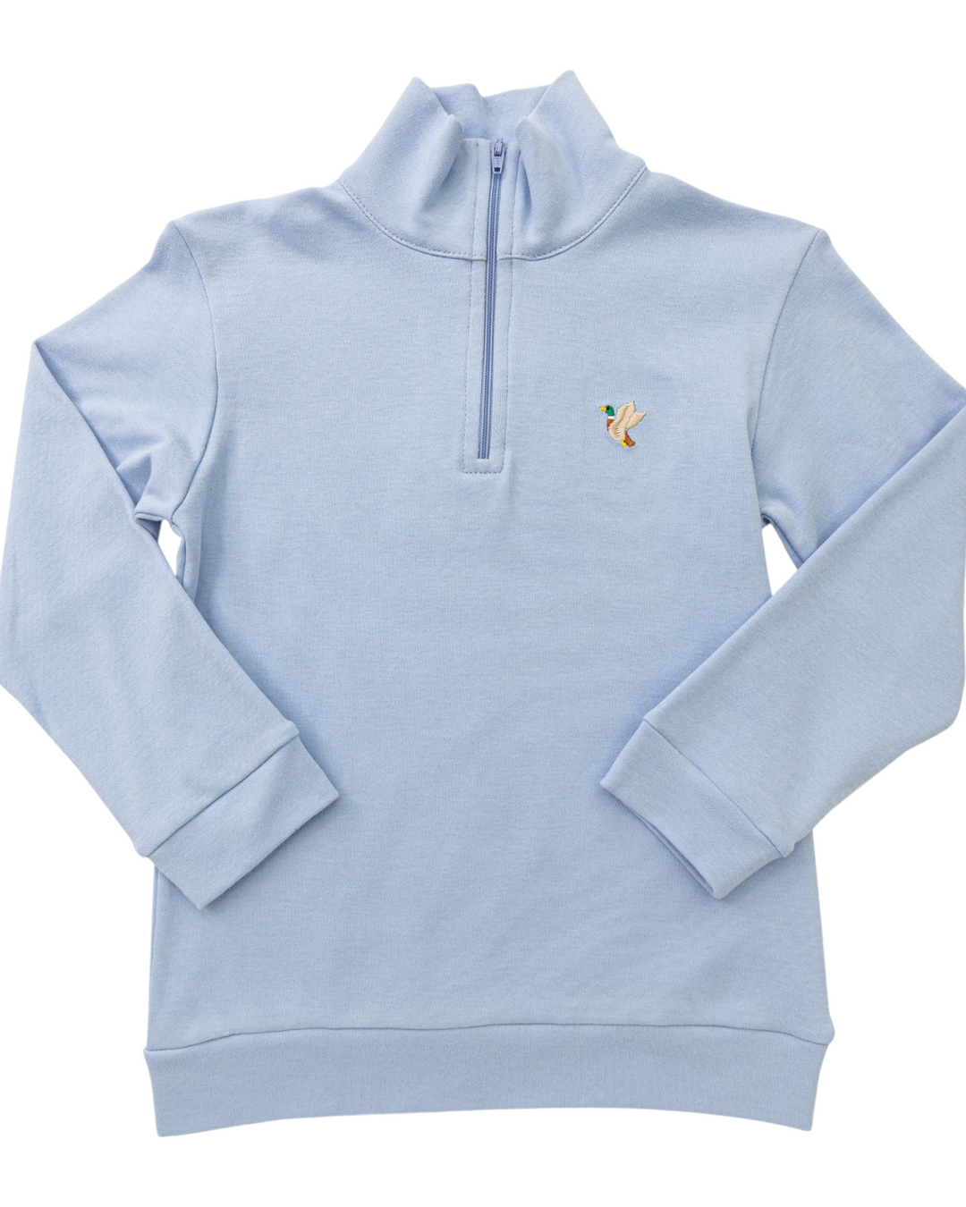 Flying Mallard Embroidered 1/4 Zip Blue Jacket, Shop That Store