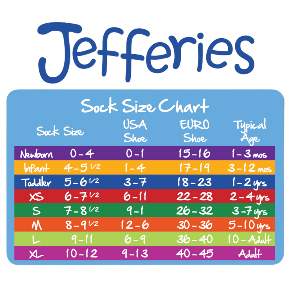 Jefferies Size Chart