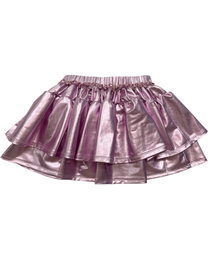 Metallic Ruffle Skirt: Lavender, skirt